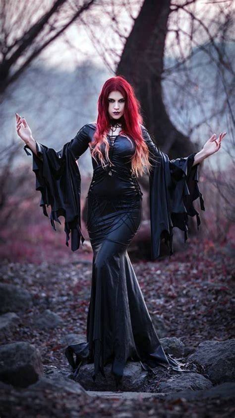 Sensual goth witch ensemble